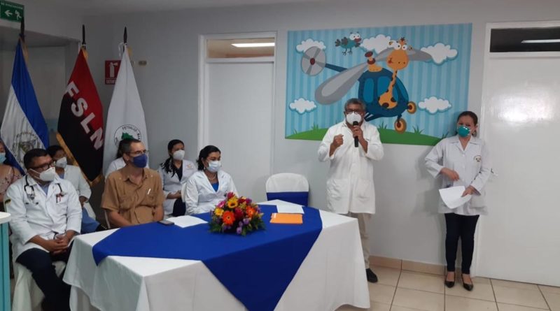 Inauguración de la sala de quimioterapia en el Hospital La Mascota