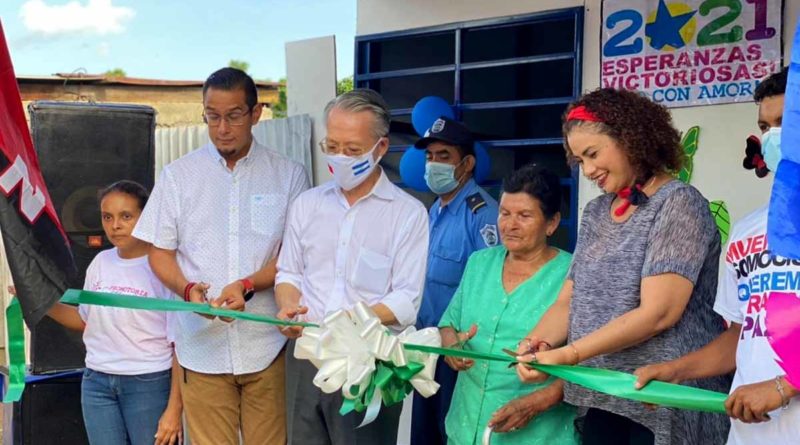 Inauguración de la vivienda entregada en Villa Venezuela