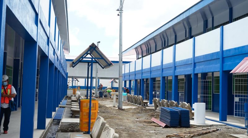 Instalaciones del Centro Educativo Cristóbal Rugama de Masaya durante la remodelación