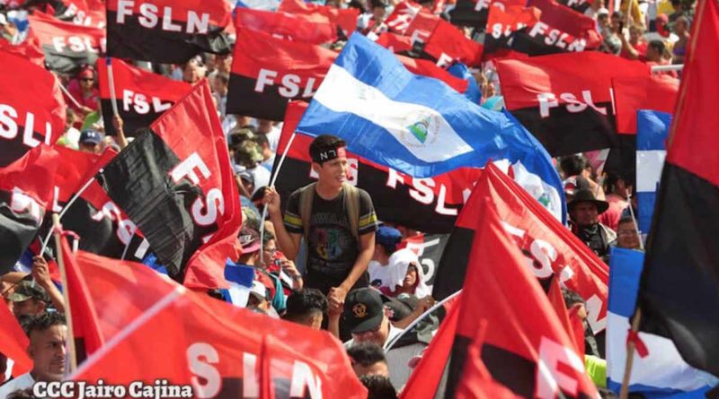 Celebración del triunfo de la Revolución Sandinista en la Plaza de la Fe