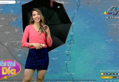 Crismara Mendoza brindado el reporte del clima en Nicaragua este jueves en Es Mi Día.