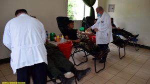 Efectivos del Ejército de Nicaragua realizan donación de sangre en Estelí