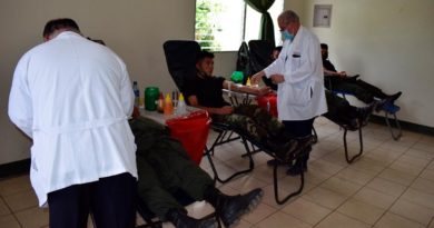 Efectivos del Ejército de Nicaragua realizan donación de sangre en Estelí
