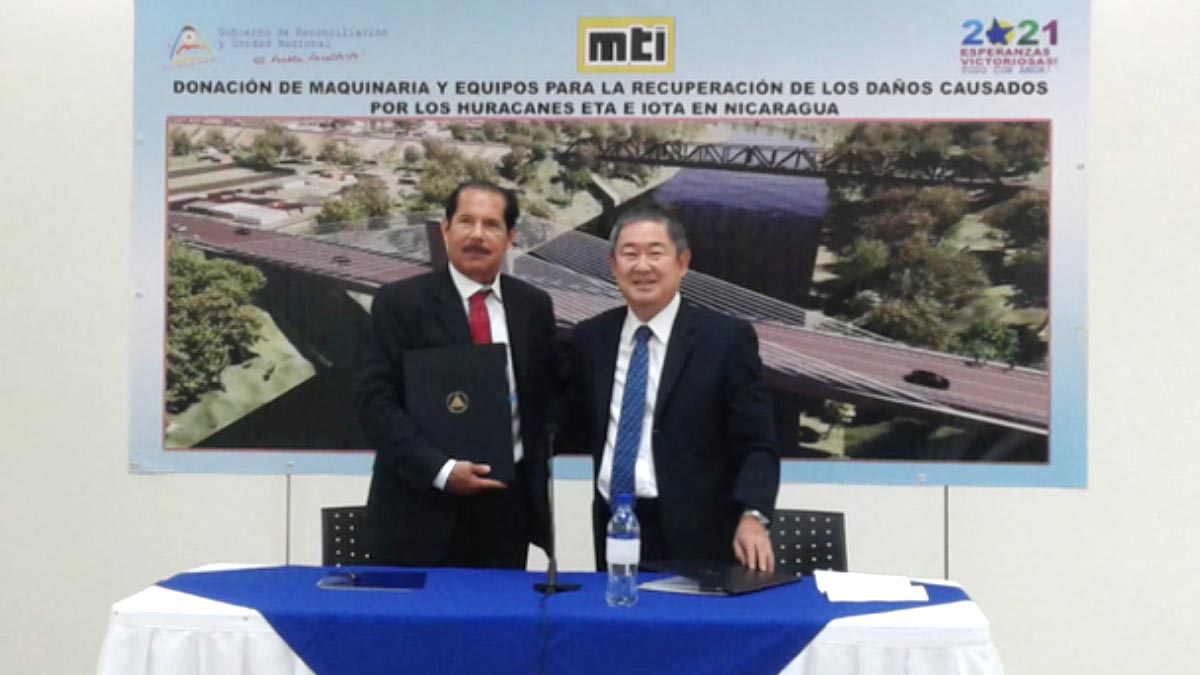 MTI y Japón firman convenio de donación para maquinaria y equipos