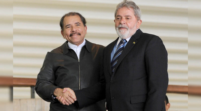 Presidente de Nicaragua, Comandante Daniel Ortega junto al Ex presidente de Brasil, Lula da Silva