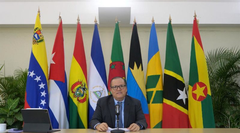 Compañero Javier Gutiérrez Reunión de Ministras y Ministros de Ambiente, y Altas Autoridades del ALBA-TCP
