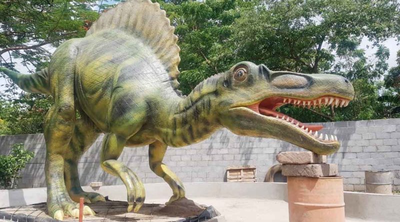 Uno de los dinosaurios que estará en la segunda etapa del Parque Saurio en Nindirí