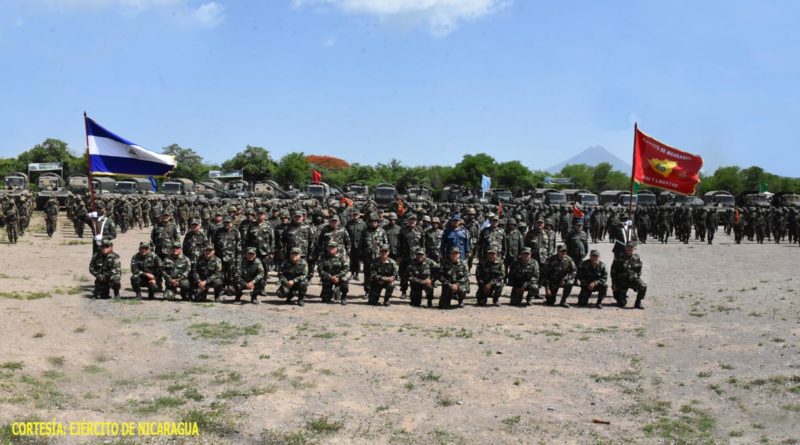 Efectivos del Ejército de Nicaragua en preparación combativa del año 2021