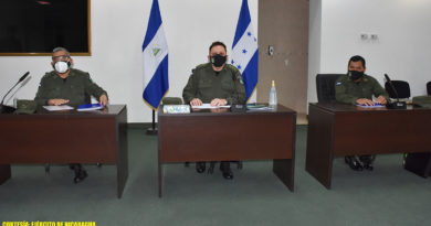 Ejército de Nicaragua sostiene reunión con jefe del Estado Mayor de las Fuerzas Armadas de Honduras