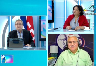 Adolfo Pastran, Eliezer Mora y Tirsa Sáenz en la Revista en Vivo, martes 27 de julio de 2021