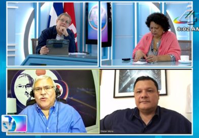 Tirsa Sáenz, Adolfo Pastrans y Eliezer Mora en la Revista en Vivo con Alberto Mora martes 20 de julio de 2021