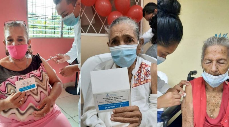 Personas mayores de edad que recibieron la primera y segunda dosis de la vacuna contra el Covid-19 en Nindirí
