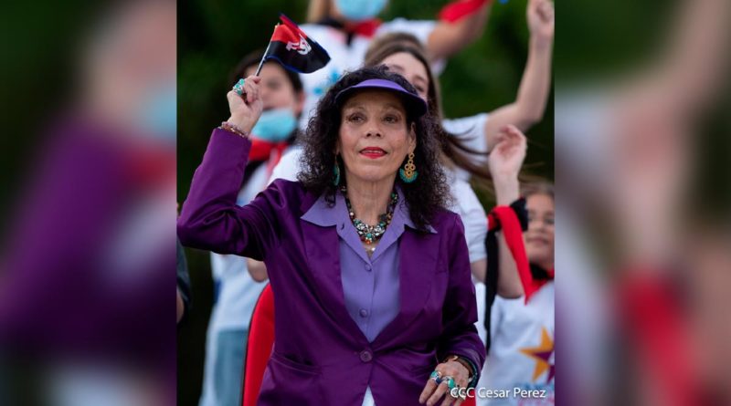 Vicepresidenta de Nicaragua, Rosario Murillo durante el 42 Aniversario de la Revolución Popular Sandinista, 19 de Julio del 2021