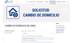 CSE habilita nuevo servicio para Cambios de Domicilio en Línea