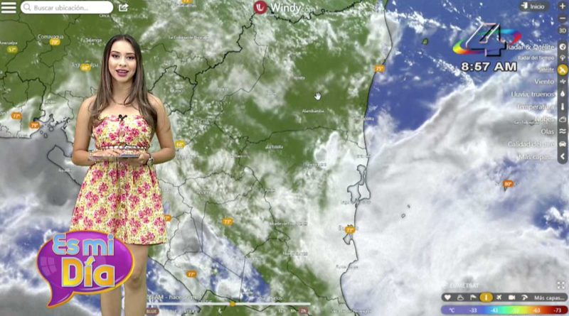 Idis Rodríguez en el programa Es Mi Día brindó el reporte del clima en Nicaragua