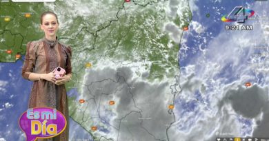 Lizandra Herrera en el programa Es Mi Día brindó el reporte del clima en Nicaragua