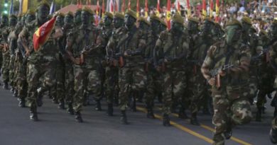 Ejército de Nicaragua durante uno de los desfiles realizados en Managua
