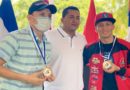 Gemelos Alvarado tras recibir la medalla Orgullo de mi País por parte del Movimiento Deportivo Alexis Argüello