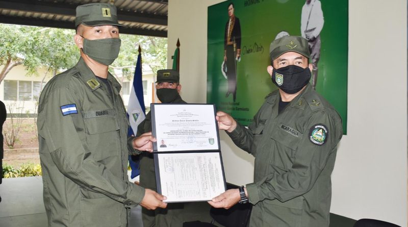 Ejército de Nicaragua realiza graduación en Centro Internacional de Desminado Humanitario “Amistad Nicaragua-Rusia”