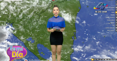 Idis Rodríguez en el programa Es Mi Día brindó el reporte del clima en Nicaragua.
