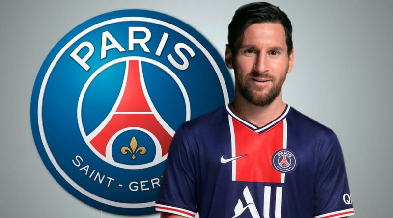 El astro argentino, Leo Messi en una foto editada portando la camiseta del PSG