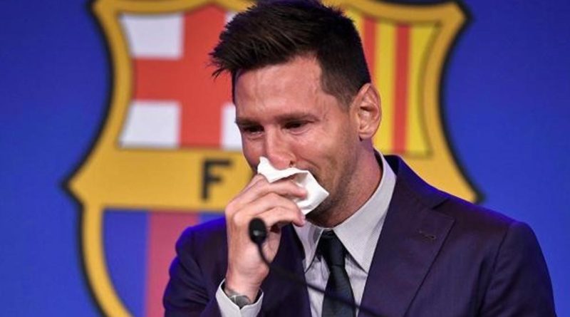 Messi llorando