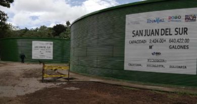 Rehabilitación de tanques de almacenamiento en San Juan del Sur