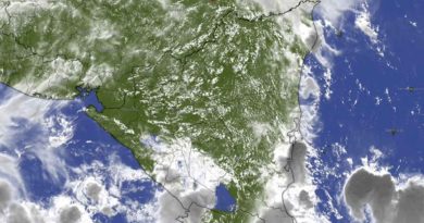 Imagen satelital del clima en Nicaragua