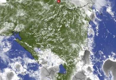 Imagen satelital del clima en Nicaragua