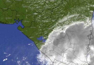 Imagen satelital sobre el clima en Nicaragua