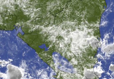 Imagen satelital sobre el clima en Nicaragua
