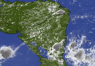 Imagen satelital del Clima de Nicaragua.