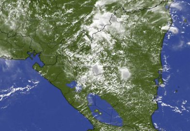 Imagen satelital sobre el clima en Nicaragua