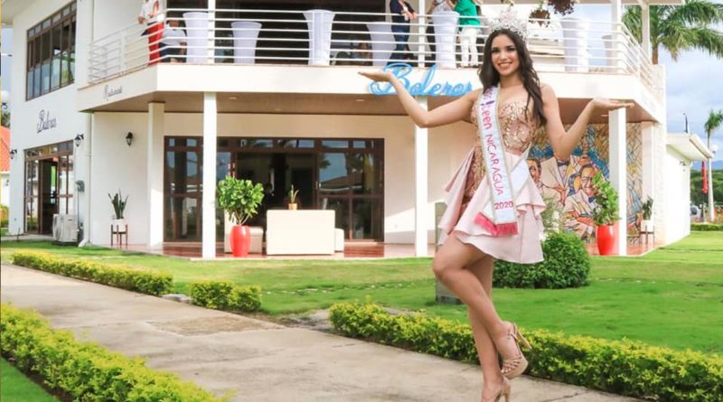 Gladys Molina, Miss Teen Nicaragua 2020 desde el Restaurante Boleros en el Puerto Salvador Allende.