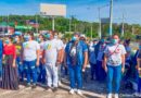 Juventud Sandinista rindiendo homenaje a ala gesta heroica de Rigoberto López Pérez en su monumento en Managua