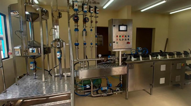 Equipos de laboratorio de medición instalados.