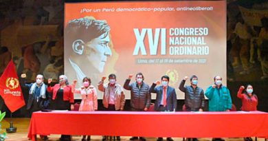 Nicaragua participa en el XVI congreso del Partido Comunista Peruano