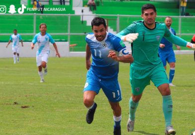 Juan Barrera en el partido amistoso Nicaragua contra Guatemala en Ciudad Antigua