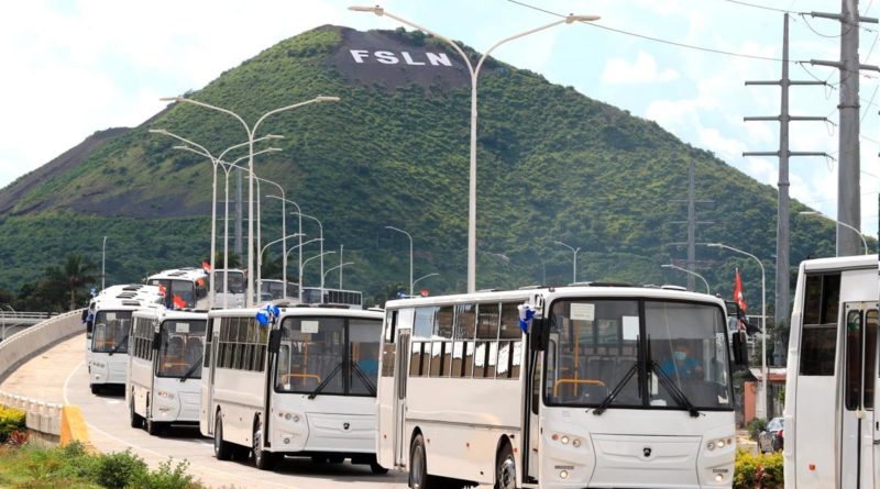 Nueva flota de 150 buses para el transporte colectivo de Managua.