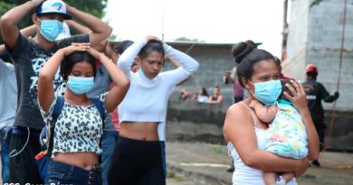 Nicaragüenses participando en el Tercer Ejercicio Nacional para Proteger la Vida