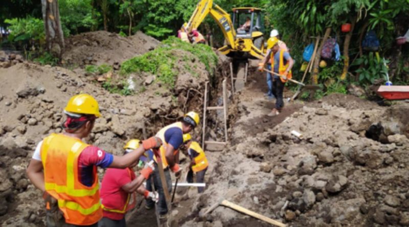 Obras de ENACAL en el municipio de Altagracia, Isla de Ometepe