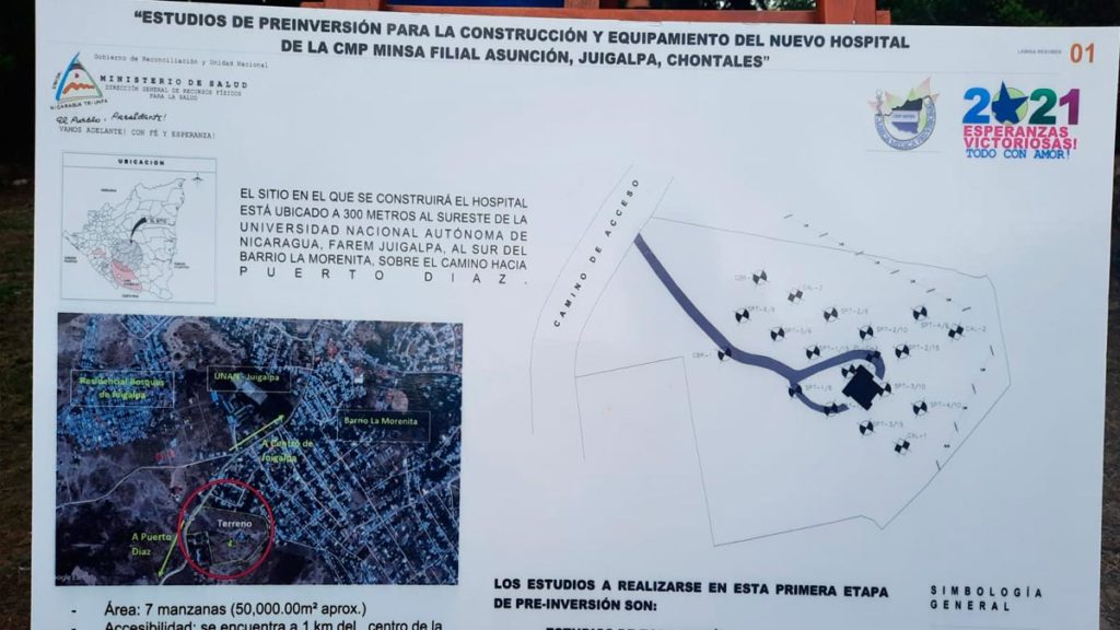 Planos del Hospital "CMP Asunción" en Juigalpa, Chontales