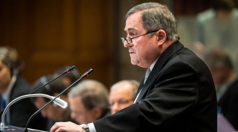 Doctor Carlos Argüello, Representante de Nicaragua ante la Corte Internacional de Justicia.