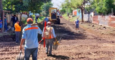ALMA continúa ejecutando obras del Programa Calles para el Pueblo en el barrio Carlos Núñez