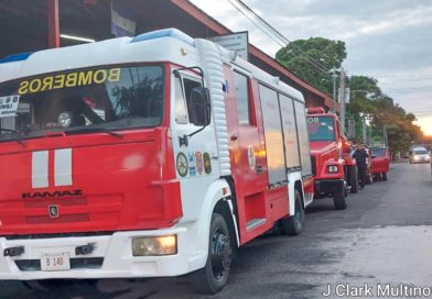 Camiones de bomberos para la nueva estación de bomberos de Wiwilí en Nueva Segovia