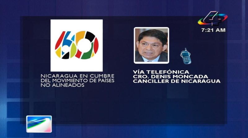 Canciller Denis Moncada vía telefónica en la Revista en Vivo, martes 12 de octubre de 2021