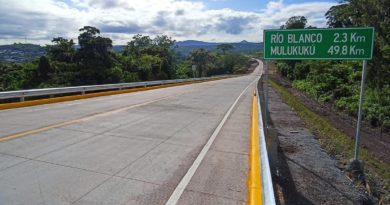 MTI inaugura carretera de Circunvalación Río Blanco - Matagalpa