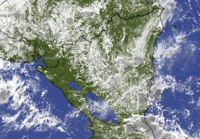 Imagen satelital sobre el clima en Nicaragua