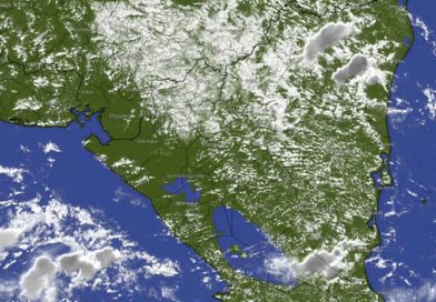 Imagen satelital sobre el clima en Nicaragua