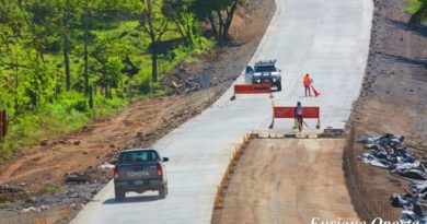 Carretera en construcción en Nicaragua
